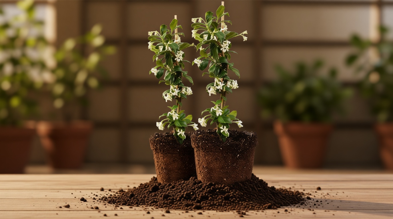 Perfect Plants Confederate Jasmine Live Plant, 1 Gallon Pot - 2 Pack, Includes Care Guide