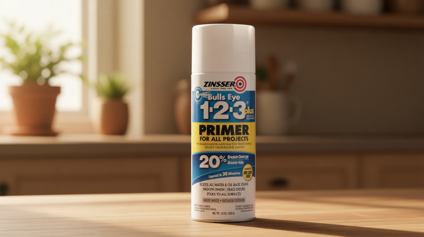 Zinsser 272479 Bulls Eye 1-2-3 Plus Spray Primer, 13 oz, White