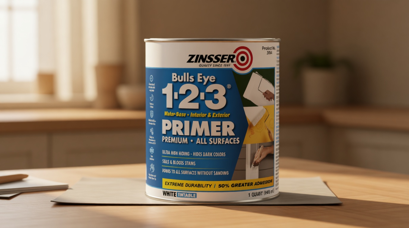1 Quart Bulls Eye 1-2-3 Primer Sealer Stain Killer