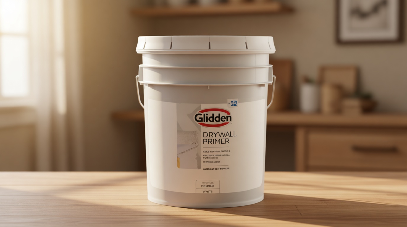 Glidden Interior Drywall Primer Flat, White, 5 Gallons