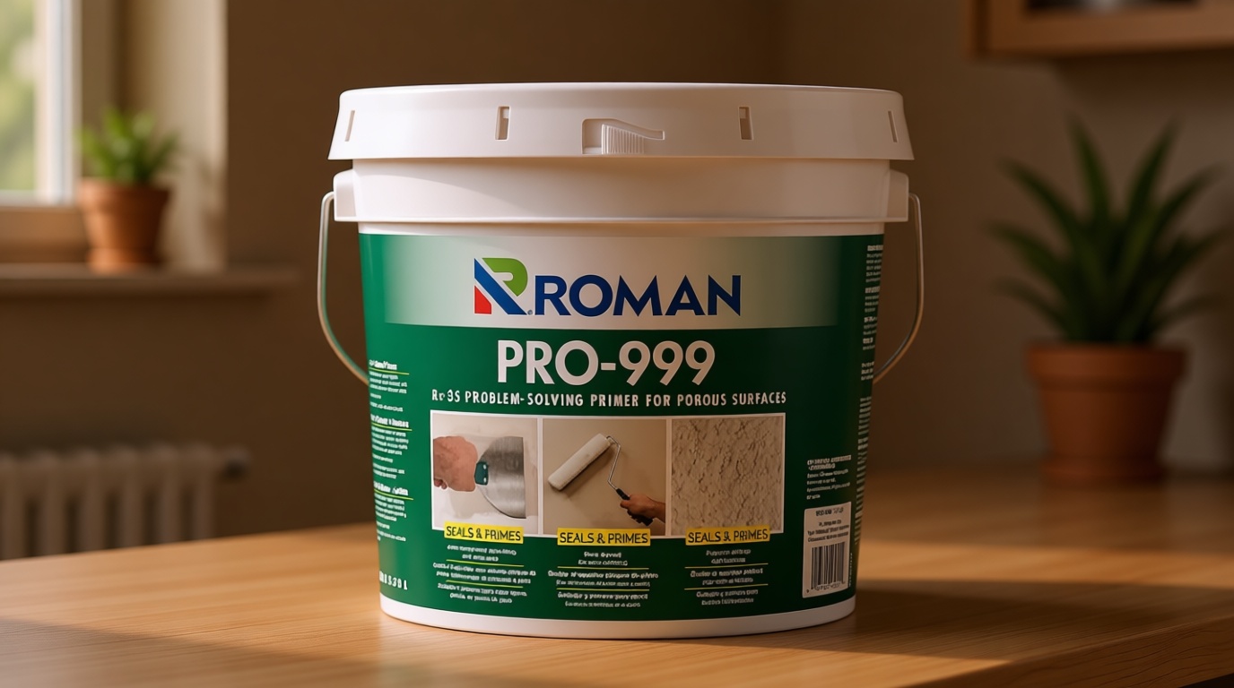 Roman PRO-999 Rx-35 Wallpaper Primer and Sealer - Bonding Primer for Wallcoverings and Home Improvement, Water-based - 1 Gallon, Clear