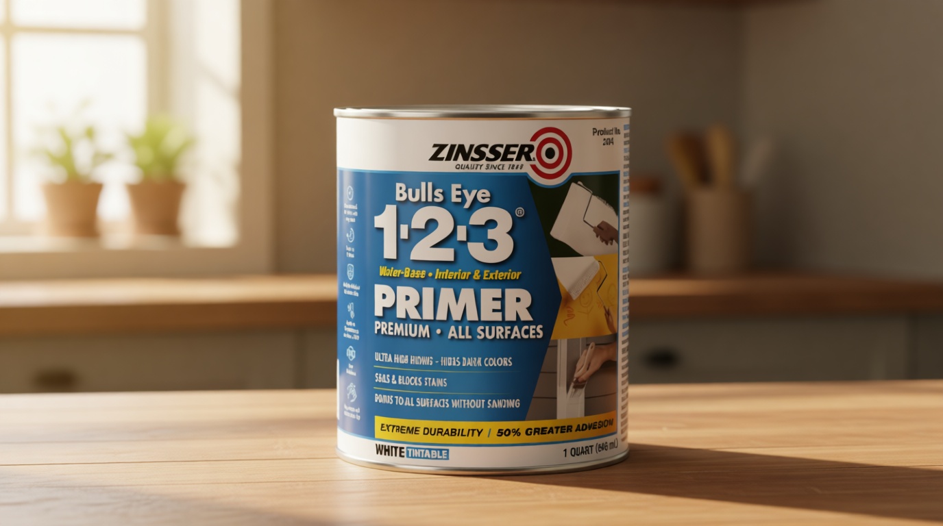 1 Quart Bulls Eye 1-2-3 Primer Sealer Stain Killer