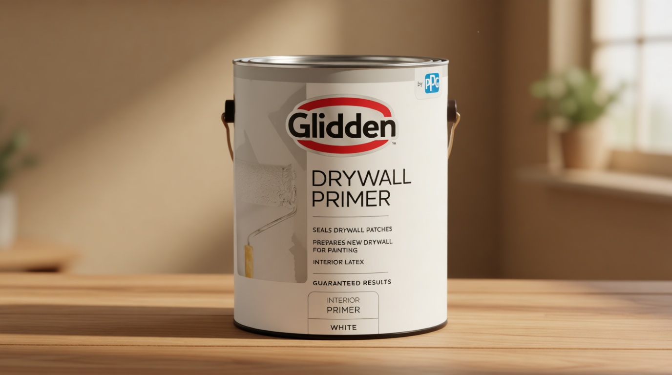 Glidden Interior Drywall Primer Flat, White, 1 Gallon