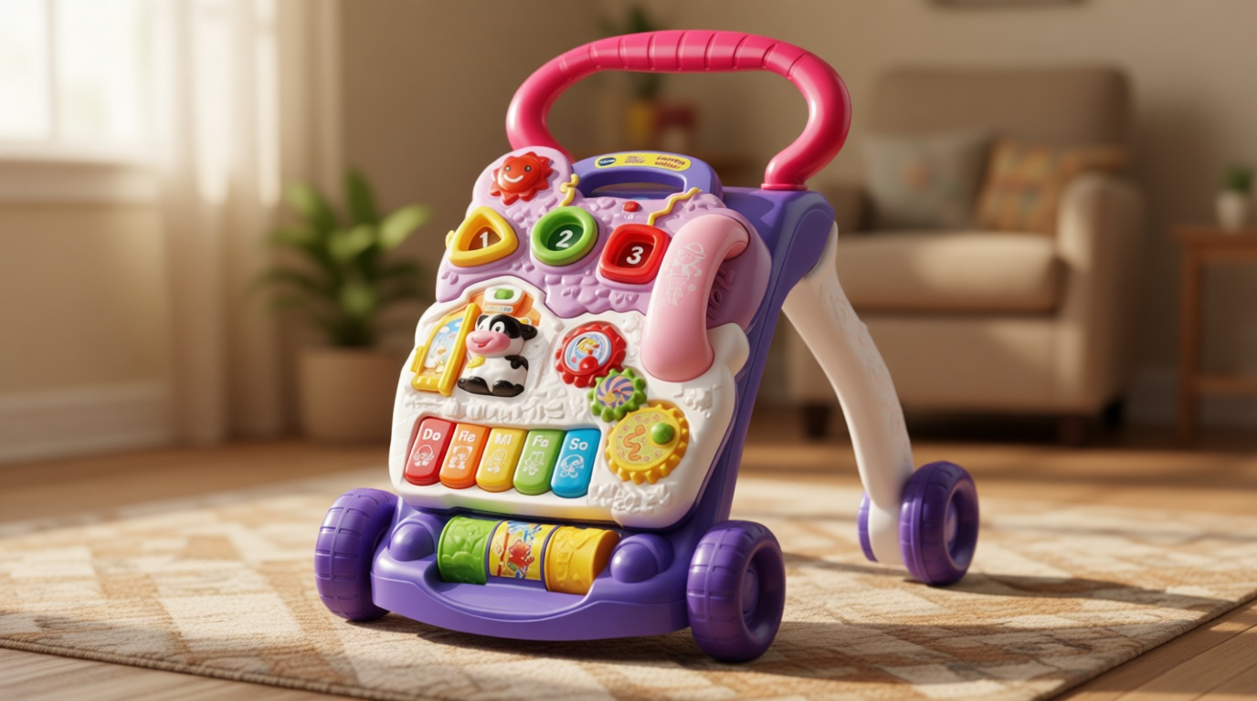 VTech Sit-to-Stand Learning Walker (Frustration Free Packaging), Lavender