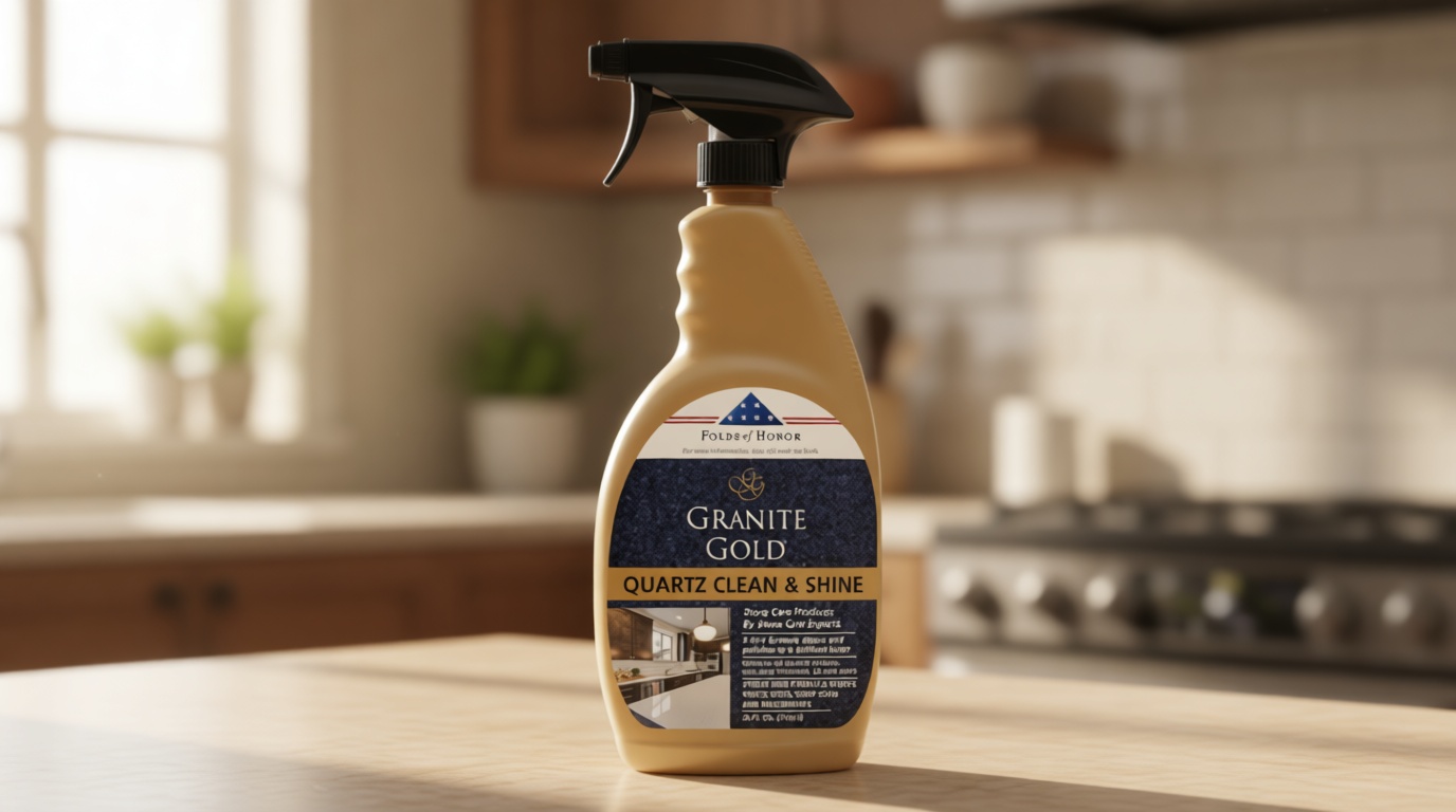 Granite Gold Quartz Clean & Shine Streak-Free Cleaner Deeps Cleans and Polishes All Quartz Surfaces Including Silestone, LG, and More, 24 Fl Oz (Pack of 1)
