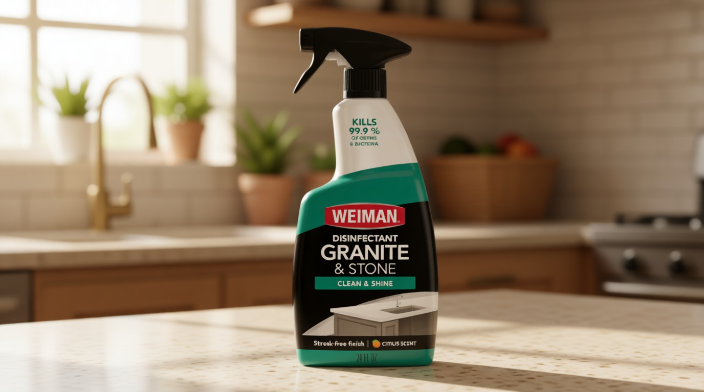 Weiman Disinfectant Granite Daily Clean & Shine, 24 Fl Oz (Pack of 1)