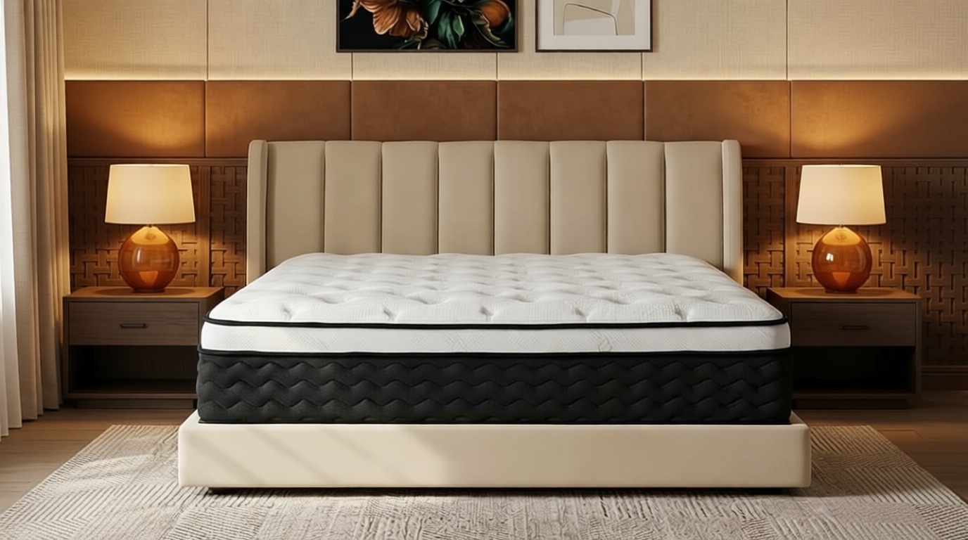 Queen Mattress 12 Inch,Medium Firm Hybrid Queen Size Mattress in a Box, Memory Foam with Individual Pocket Springs, Upgrade Zoned Support, Motion Isolation&Pressure Relief, CertiPUR-US