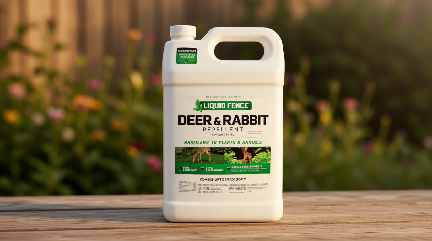 Liquid Fence Deer And Rabbit Repellent Concentrate, Apply Year-Round, 1 Gallon