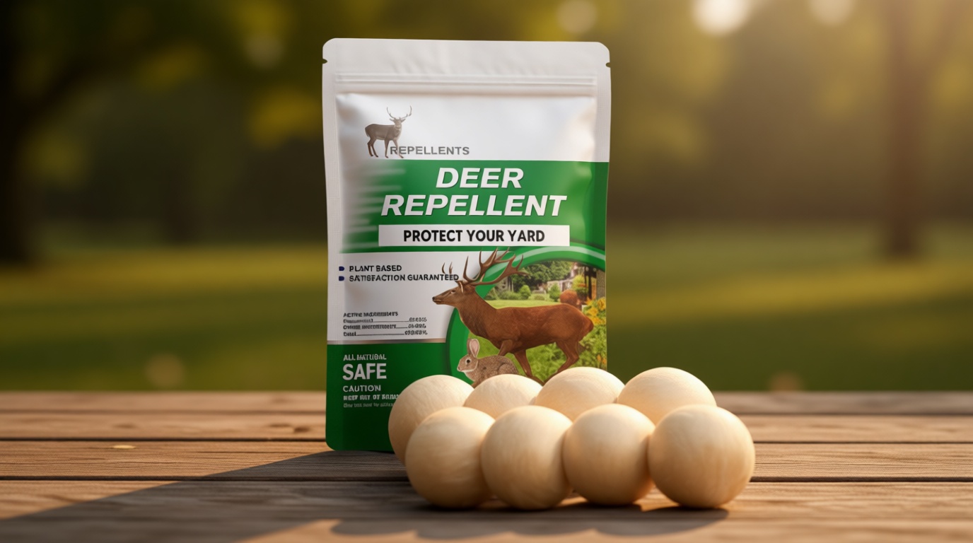 Deer Repellent for Plants, Rabbit Repellent Outdoor, Deer Deterrent for Yard, Bunny Repellent, Deer Away, Keep Rabbits Out of Your Garden, Safe for Family, Pets and Plants, 8 Packs