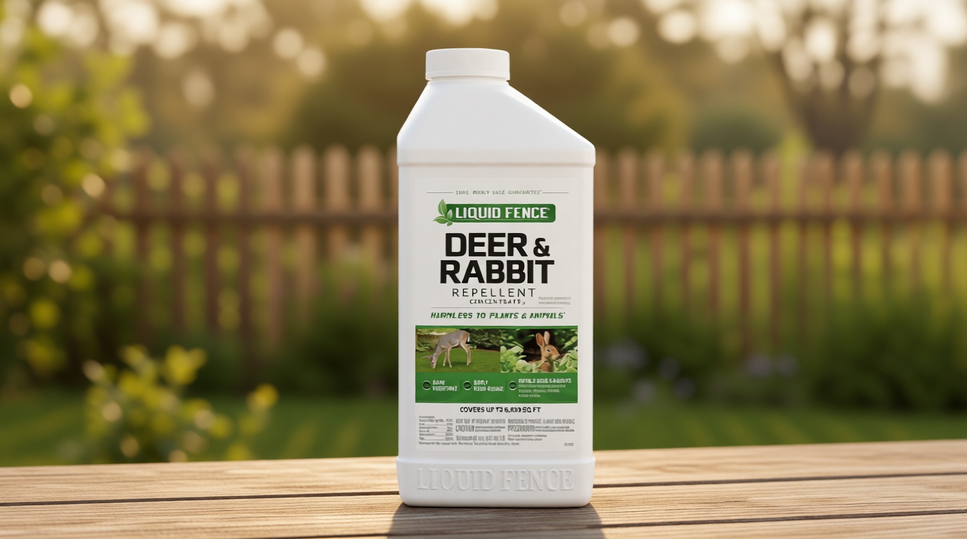 Liquid Fence Deer And Rabbit Repellent Concentrate 40 Ounces, Apply Year-Round