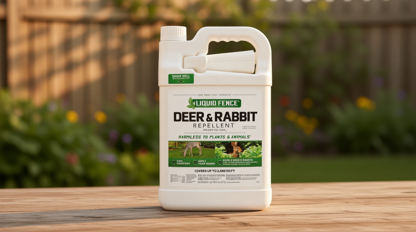 Liquid Fence Deer And Rabbit Repellent Ready-To-Use, Apply Year-Round, 1 Gallon