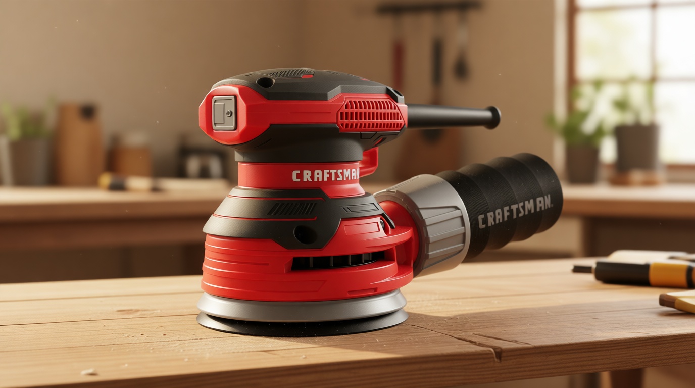 CRAFTSMAN Orbital Sander, 5 inch, 12,000 OPM, 3 Amp, Corded (CMEW231)