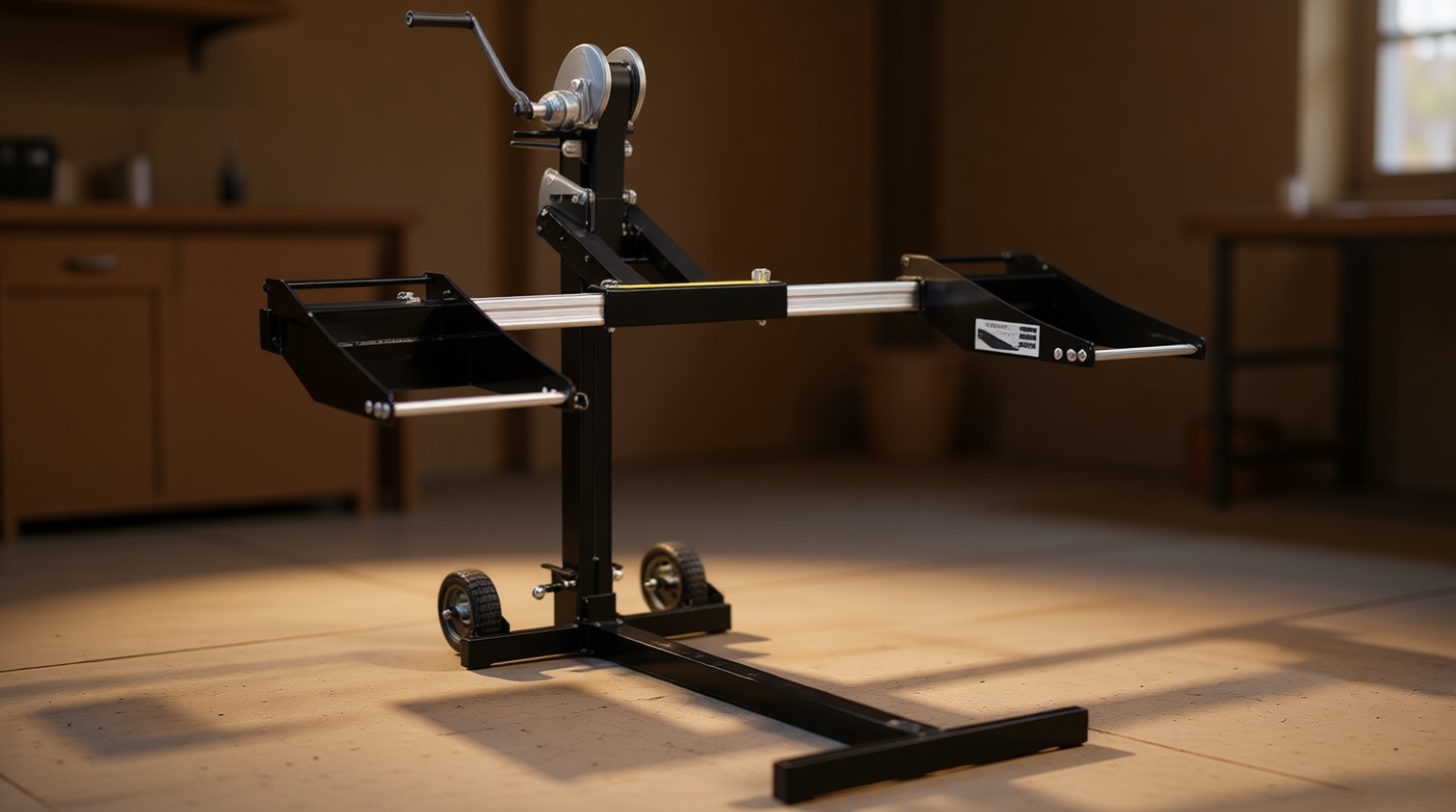 MoJack MJ-PRO 00145 Professional Zero Turn Radius Lawn Mower Lift - 750 Pound Lift Capacity, Universal Capacity for Tractors & ZTR Mowers, for Safe & Efficient Maintenance b