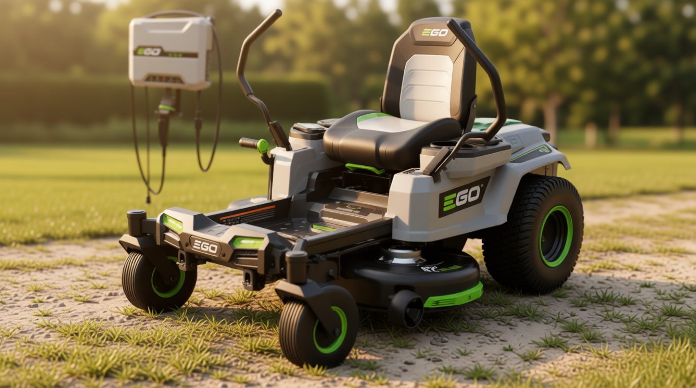 EGO POWER+ Z6 Zero Turn Riding Lawn Mower, 42" Deck, Includes (6) 56V 6.0Ah Batteries and 880W Charger - ZT4214L