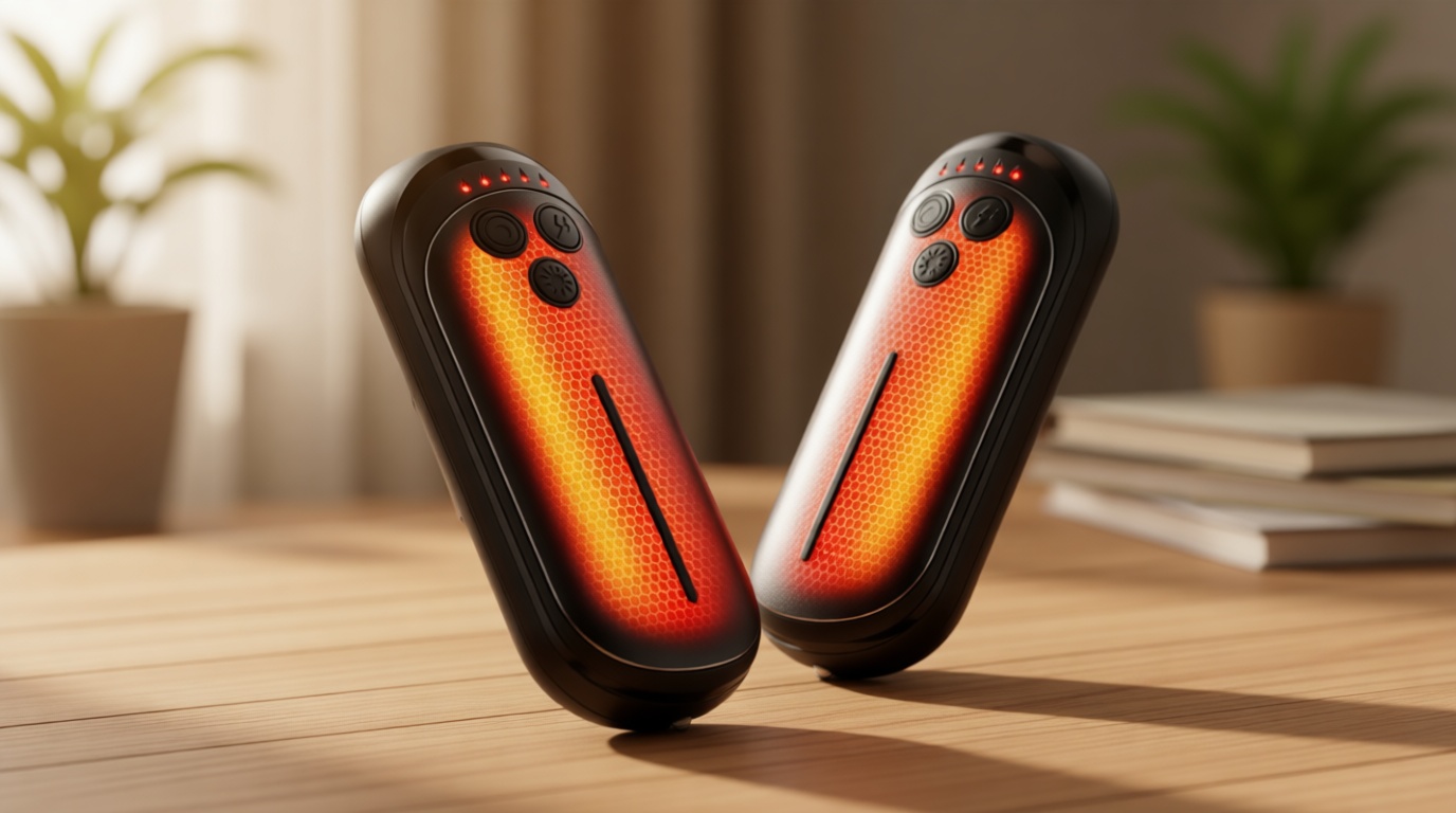 Rechargeable Hand Warmers 2 Pack, 6000mAh Electric Hand Warmer Rechargeable, 2 in 1 Portable Hand Warmers with AI Smart Chips, Outdoor, Hunting, Camping for Family for Christmas