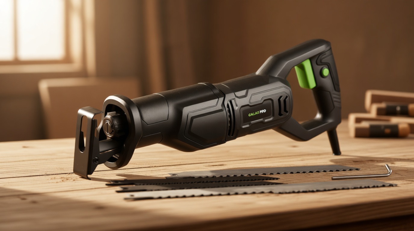 GALAX PRO 120V Reciprocating Saw, 6.0 Amp Variable Speed Corded Reciprocating Saw with1-1/8" Stroke Length, 2800RPM and 6" Max for Wood, Metal, PVC Pipe Cutting