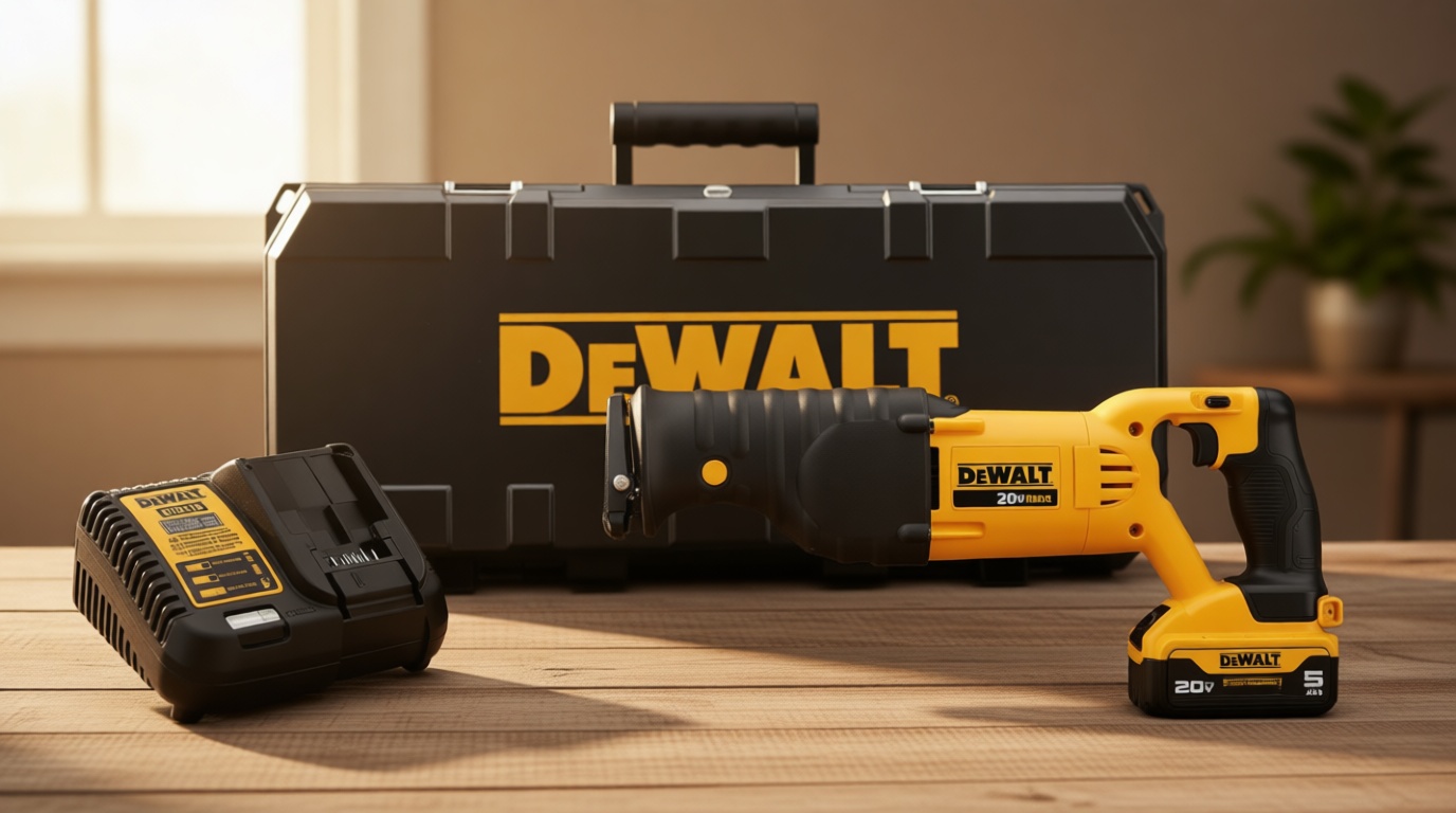 DEWALT 20V MAX* Cordless Reciprocating Saw, Battery and Charger Included (DCS380P1)