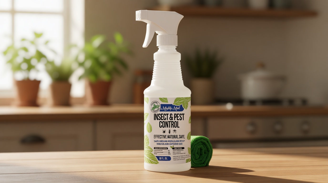 Mighty Mint Peppermint Oil Insect Repellent Spray – Indoor & Outdoor Bug Control for Spiders, Ants, Roaches, and More – Plant-Based, Extra-Strong Formula - 16 oz