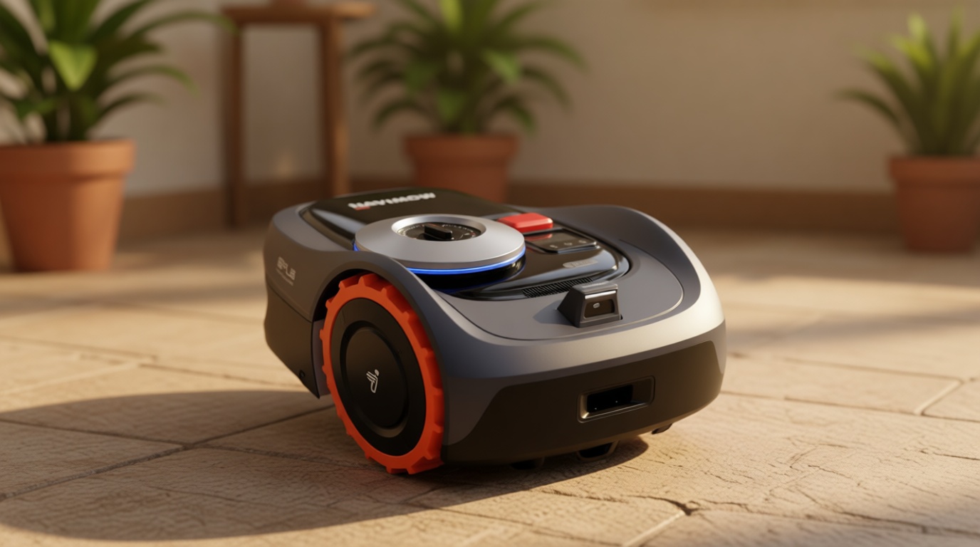 Segway Navimow i110N Robot Lawn Mower Perimeter Wire Free 1/4 Acre RTK+Vision Robotic Lawnmower, AI-Assisted Mapping, Virtual Boundary, APP Control, 58dB(A) Quiet, Multi-Zone Management