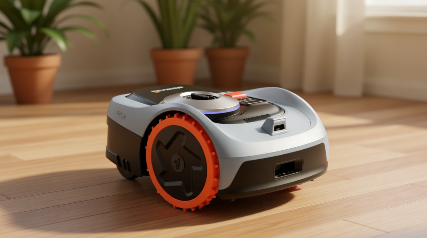 Segway Navimow i206 AWD Robot Lawn Mower, Wire-Free Robotic Mower, All-Wheel Drive for 45% Slopes, 2–3.6 in Adjustable Cutting Height, NRTK + Vision, Auto Mapping, 2.55Ah Battery, Covers 0.15 Acre