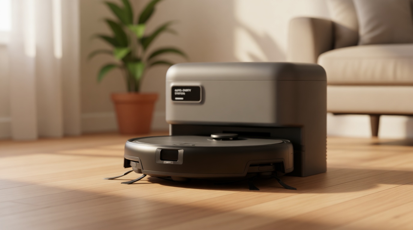 eufy C10 Robot Vacuum Self Emptying, 8 Weeks Hands Free, Advanced Smart Mapping with LiDAR Navigation, 2.85-Inch Slim Design, Powerful Suction, Edge Expansion Brush for Pet Hair, Carpet Detection