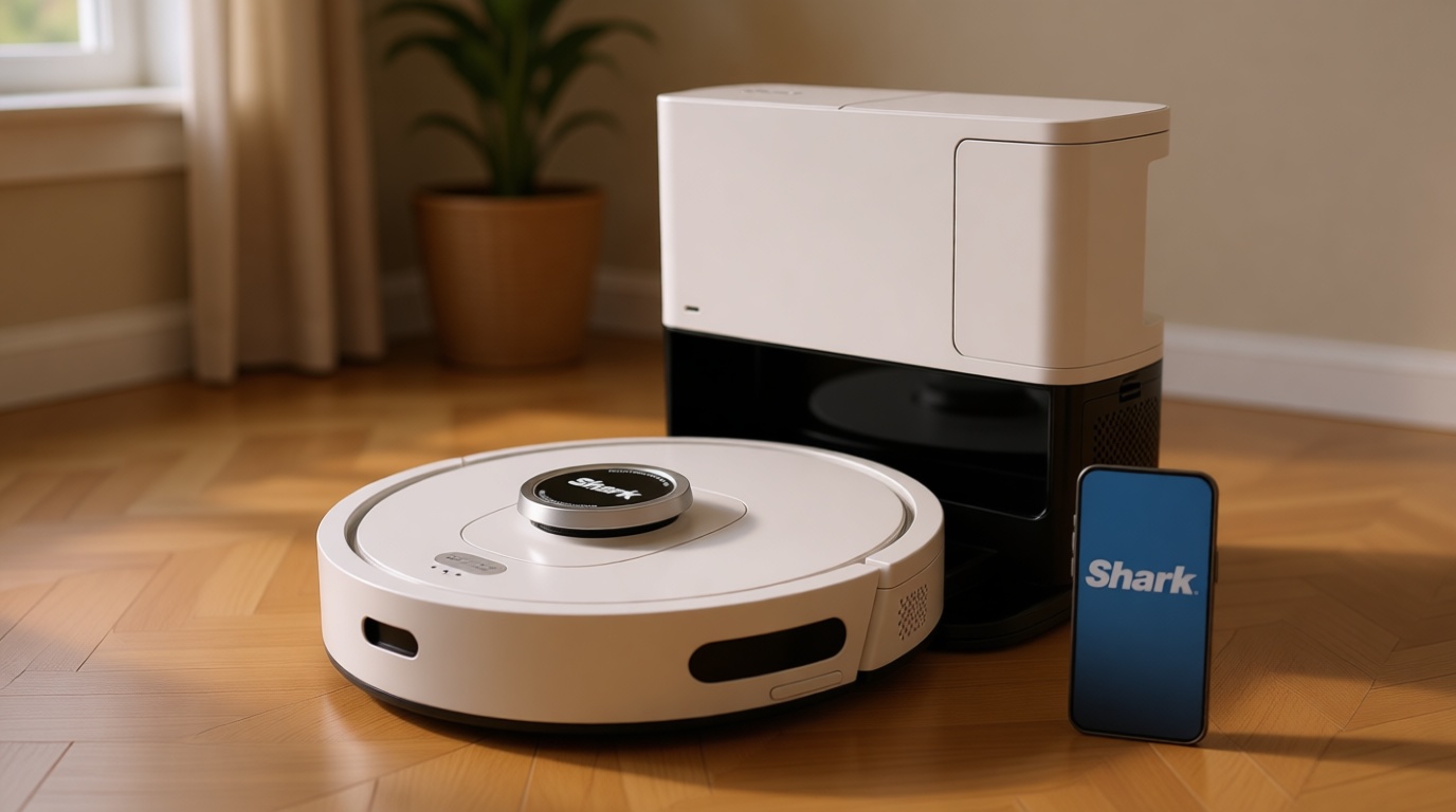 Shark Matrix Clean | Robot Vacuum Cleaner with Powerful Suction for Pet Hair, Rugs, Carpets & Hard Floors | Self-Empty Base | 60-Day Capacity | Voice Control | LiDAR Navigation | Cool Grey | AV2511AE​