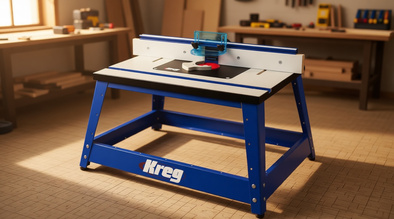 Kreg PRS2100 Bench Top Router Table - Full Size Portable Router Table for Workshops - Workbench Accessory - Holiday Home Improvement Gifts for Him