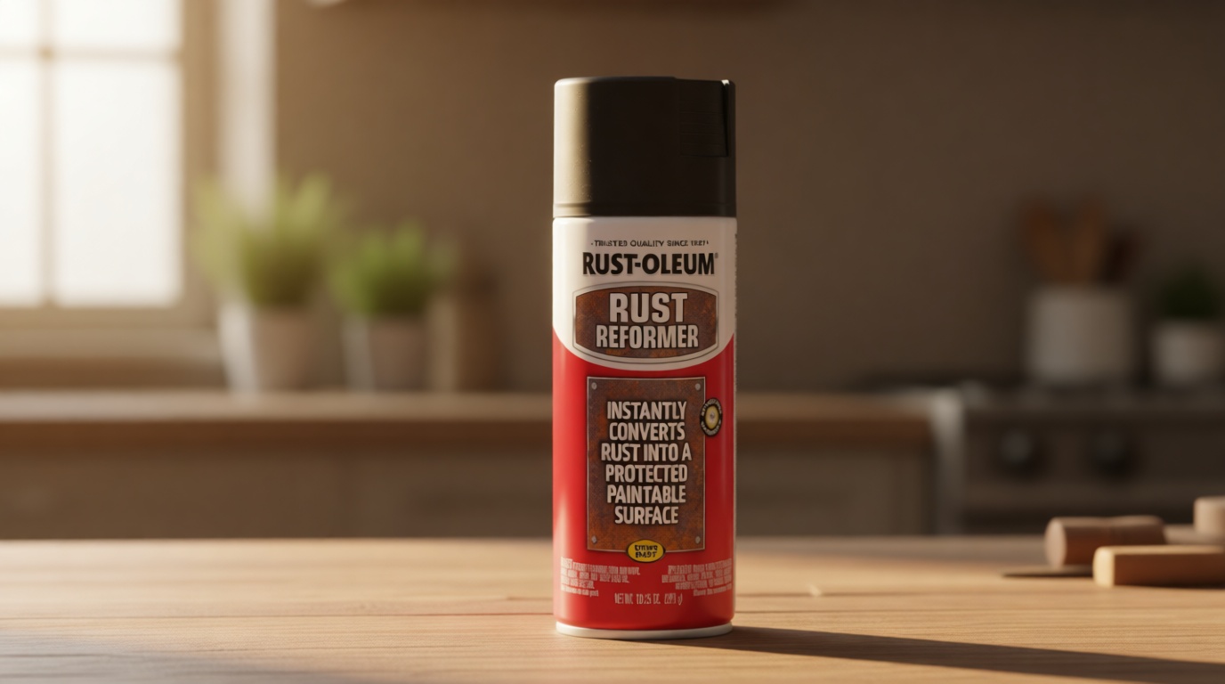Rust-Oleum 248658 Stops Rust Reformer Spray Paint, 10.25 oz, Matte Black