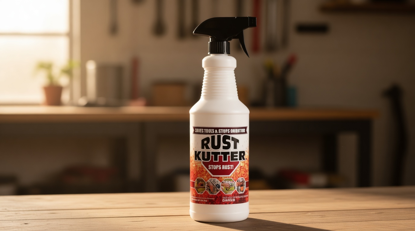 Rust Kutter - Stops Rust and Converts Rust Spots to Leave A Primed Surface Ready to Paint, Professional Rust Repair Manufactured in USA – Sprayer Included