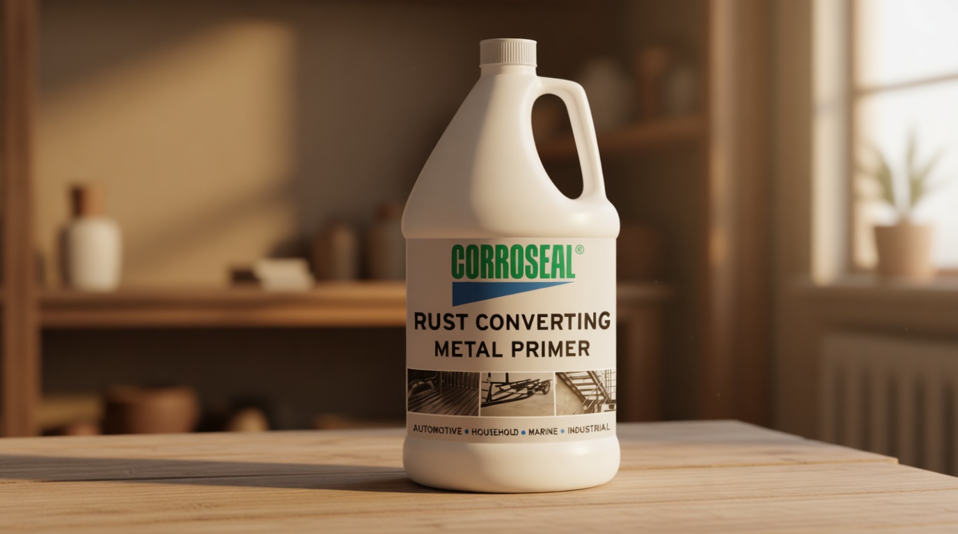 Corroseal Rust Converter & Metal Primer – Stops & Prevents Corrosion on Metal, Pro-Grade Rust Inhibitor for Cars, Trucks, Trailers, Marine & Industrial Equipment, 1 Gallon