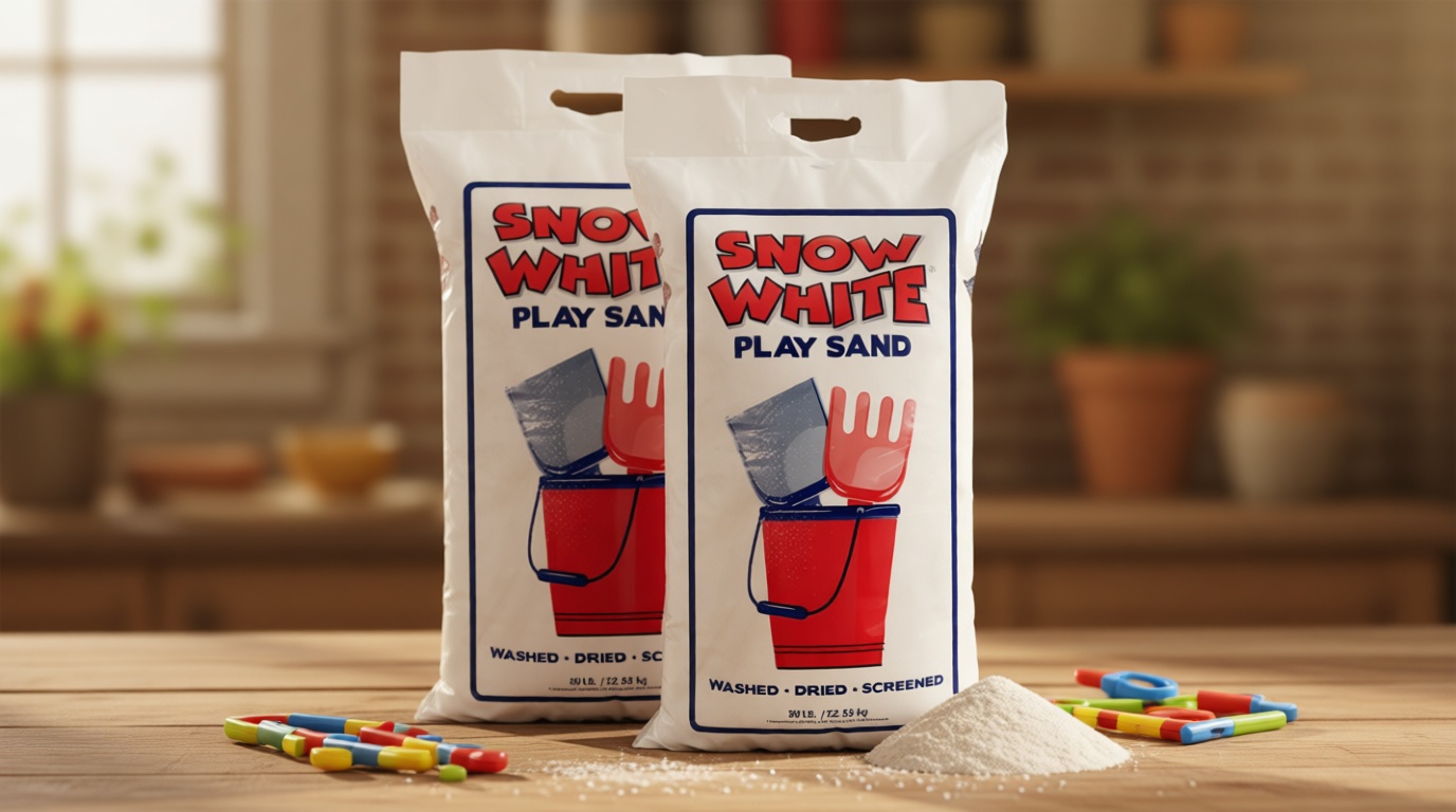 U.S. Silica 2 Pack Large 50 Pound Play Sand, Finely Graded, Fully Washed and Easy to Use for Children's Art, Trays, and Sandbox