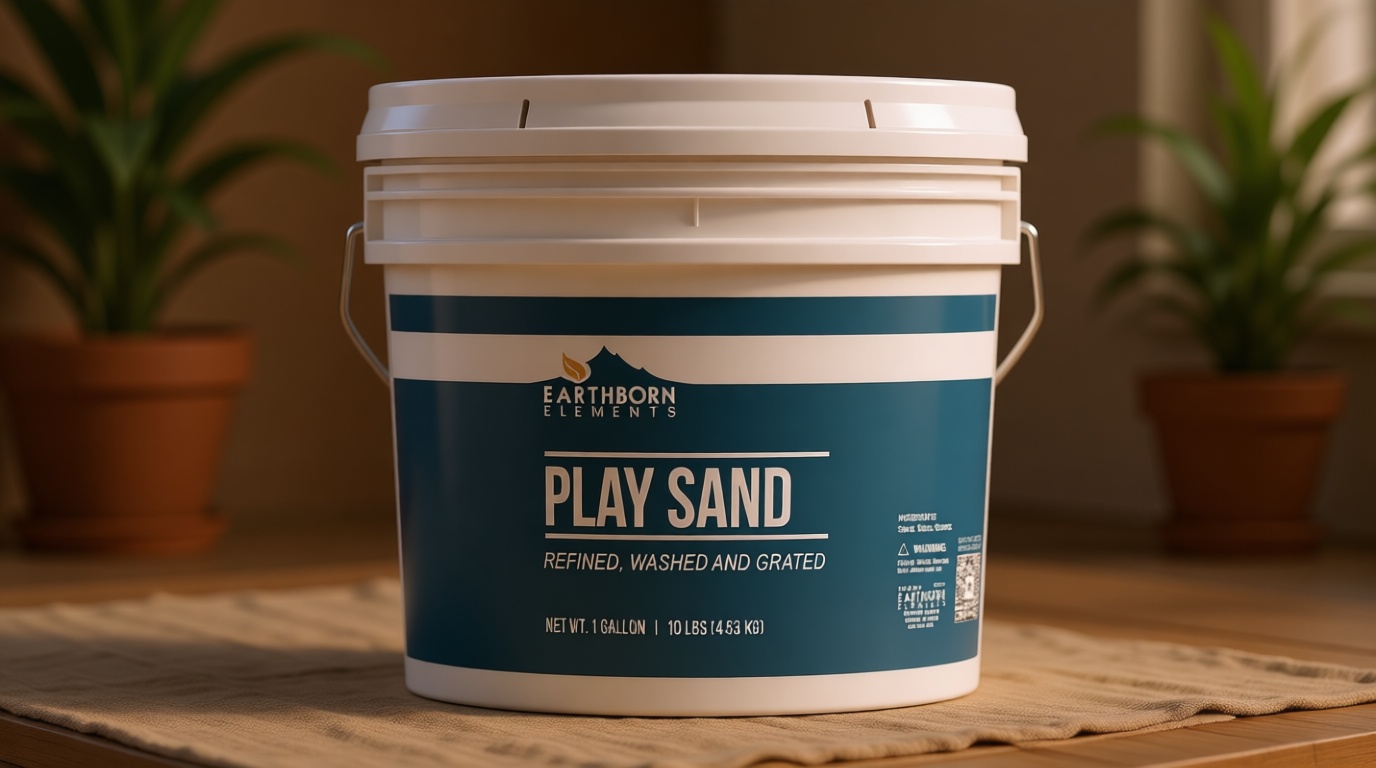 Earthborn Elements Play Sand (1 Gallon), Building & Molding, Indoor & Outdoor (160 Ounce)