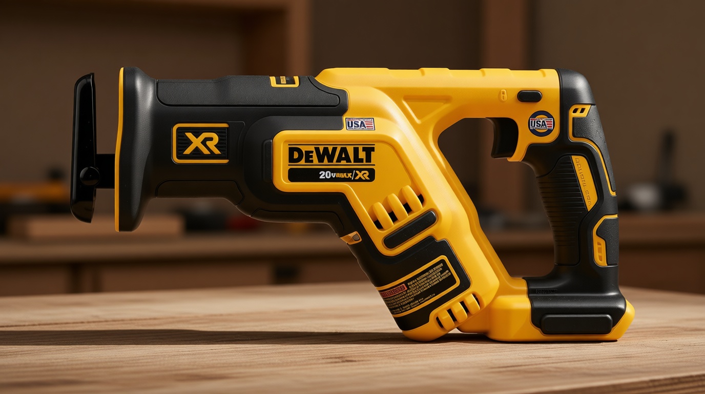 DEWALT 20V MAX XR Reciprocating Saw Cordless, Brushless, Compact,Variable Speed, Pivoting Head, LED Light, Tool Only (DCS367B)