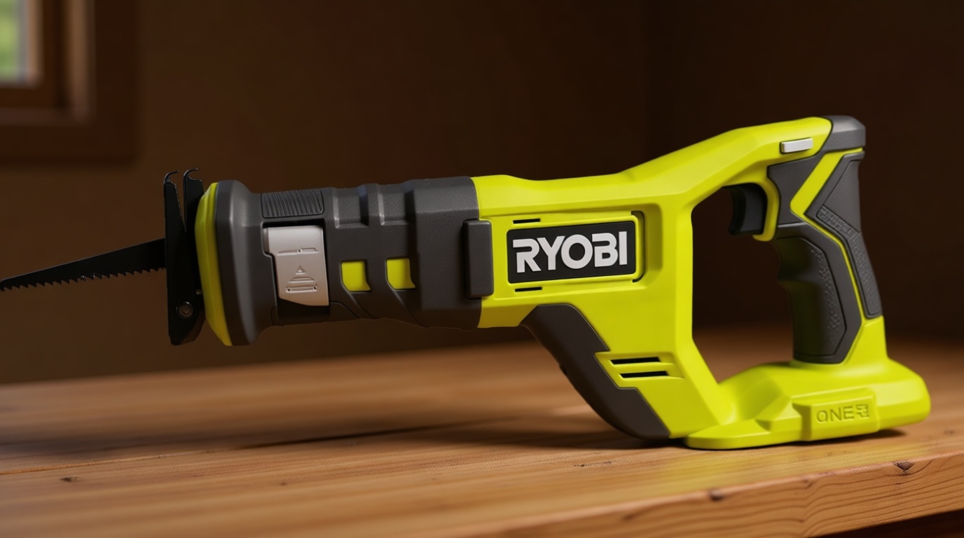 RYOBI ONE+ 18V Cordless Reciprocating Saw - 3,400 SPM Variable Speed, 1 in. Stroke Length, Tool Only (Battery Not Included) - PCL515B