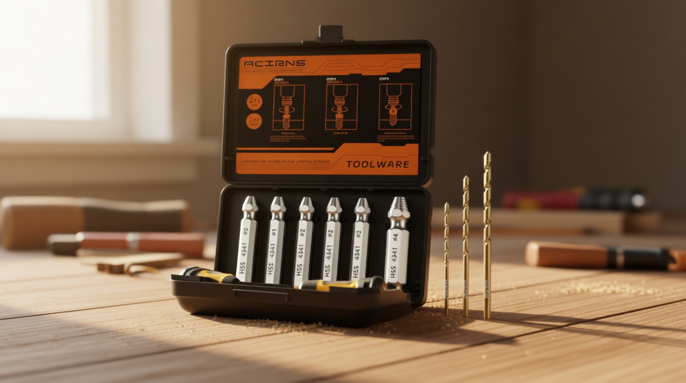 Damaged Screw Extractor Set,Fathers Day Gifts for Dad from Daughter Son,Gifts for Men,Christmas Stocking Stuffers for Men Husband Boyfriend, Cool Stuff Gadgets (white)