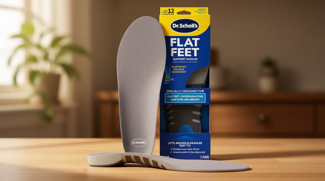 Dr. Scholl's Flat Feet Support Insoles for Men