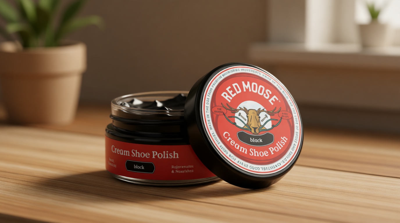 RED MOOSE Boots and Shoe Cream - Shoe Polish Kit for Leather - Shoes Shine - Made in the USA