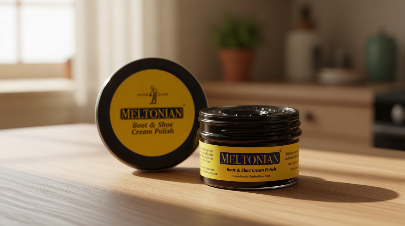 Meltonian Cream Shoe Polish, Boot Polish, Leather Shoe Polish Oil Based with Beeswax, Restores and Protects, Over 60 Colors