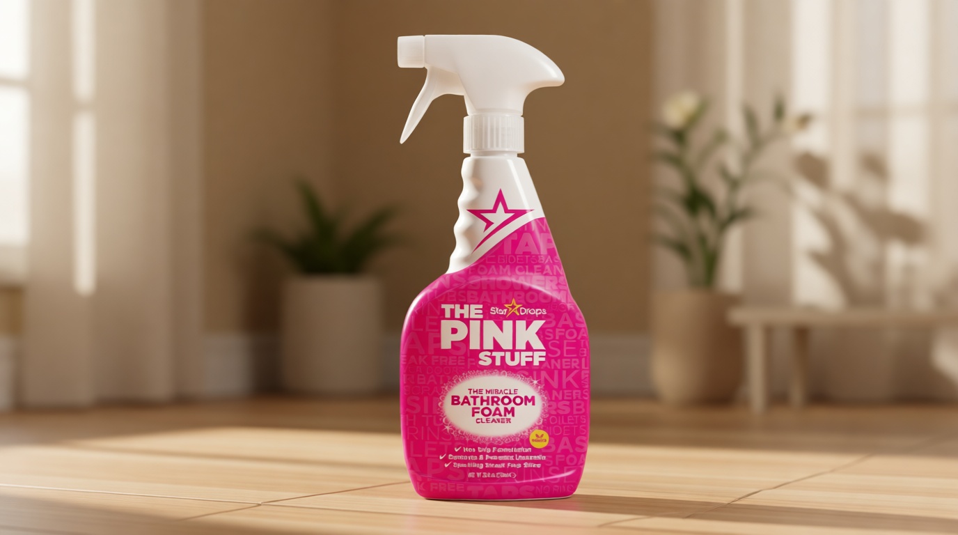 Stardrops - The Pink Stuff - Miracle Bathroom Foam Cleaner 750ml - Baths, Tiles, Soap Scum, Limescale, Streak Free