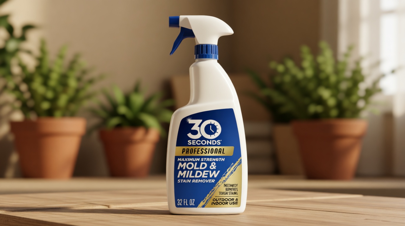30 SECONDS Pro Mold and Mildew Stain Remover | Scrub Free | Brighter Results Instantly | Ready To Use | 32 Fl. Oz.
