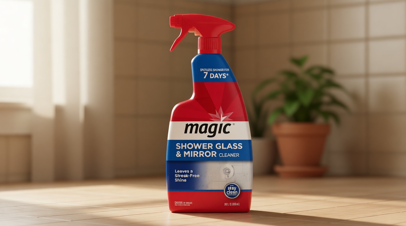 Magic Shower Glass & Mirror Cleaner, 28 Fluid Ounce (Packaging May Vary)