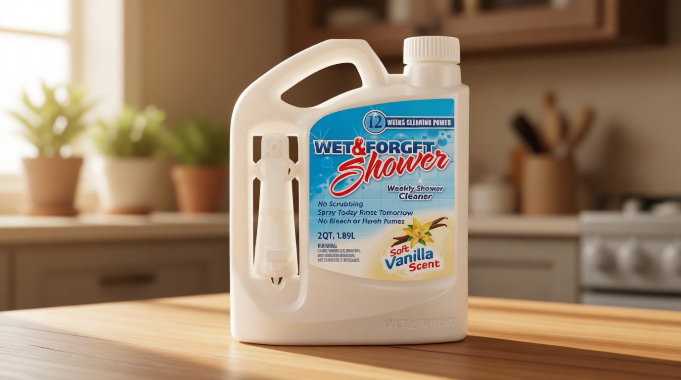 Wet & Forget Shower Cleaner Weekly Application Requires No Scrubbing, Bleach-Free Formula, 64 Ounce (Pack of 1)
