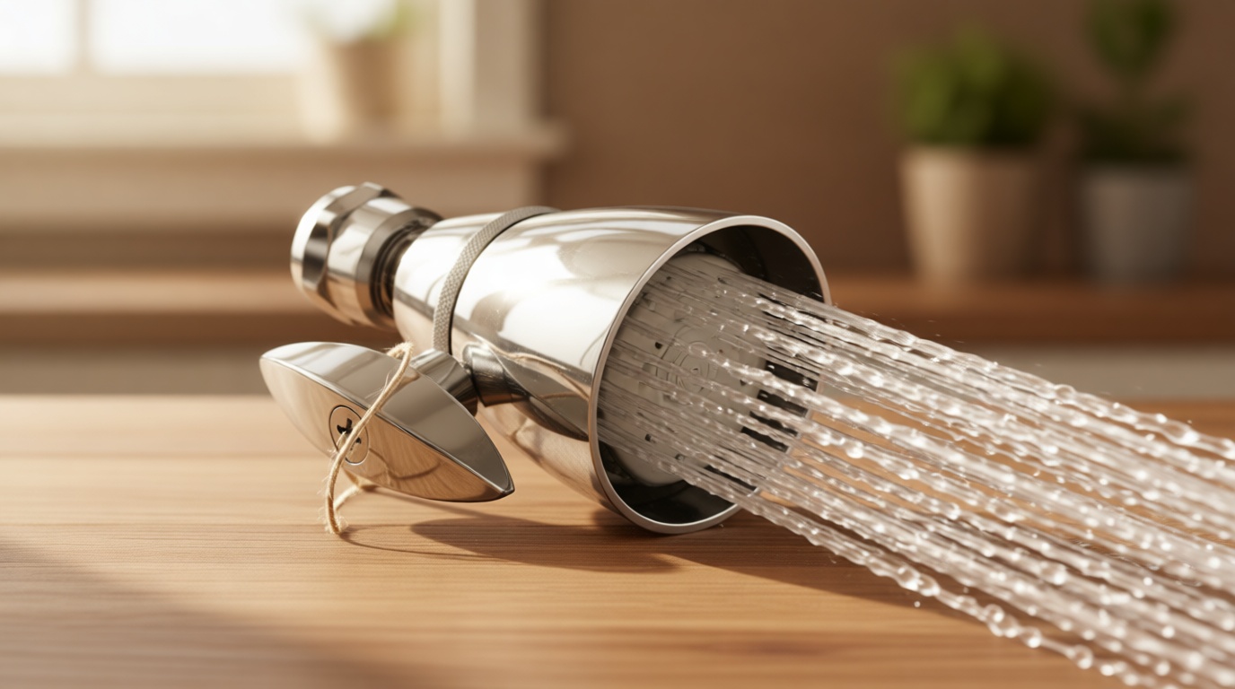 HammerHead Showers® Solid Metal 2 Inch High Pressure Shower Heads - CHROME – 2.5 GPM Shower Heads High Pressure - High Flow Shower Head with ADJUSTABLE SPRAY PATTERN - Fixed Shower Head