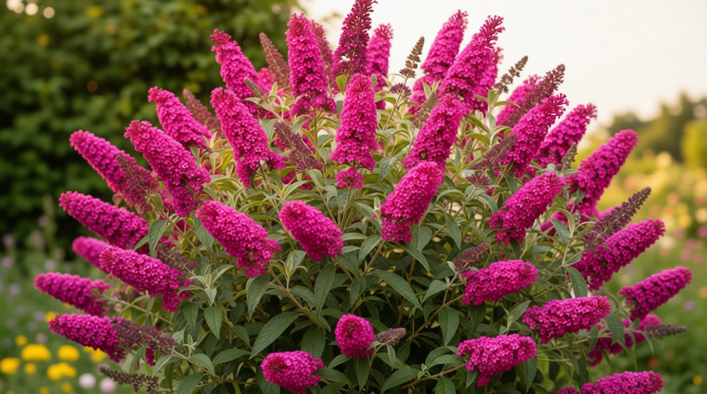 Raspberry Butterfly Bush Live Shrub Plant Shrub, Buddleia Bush Well Rooted, 5 to 10 Inc Tall