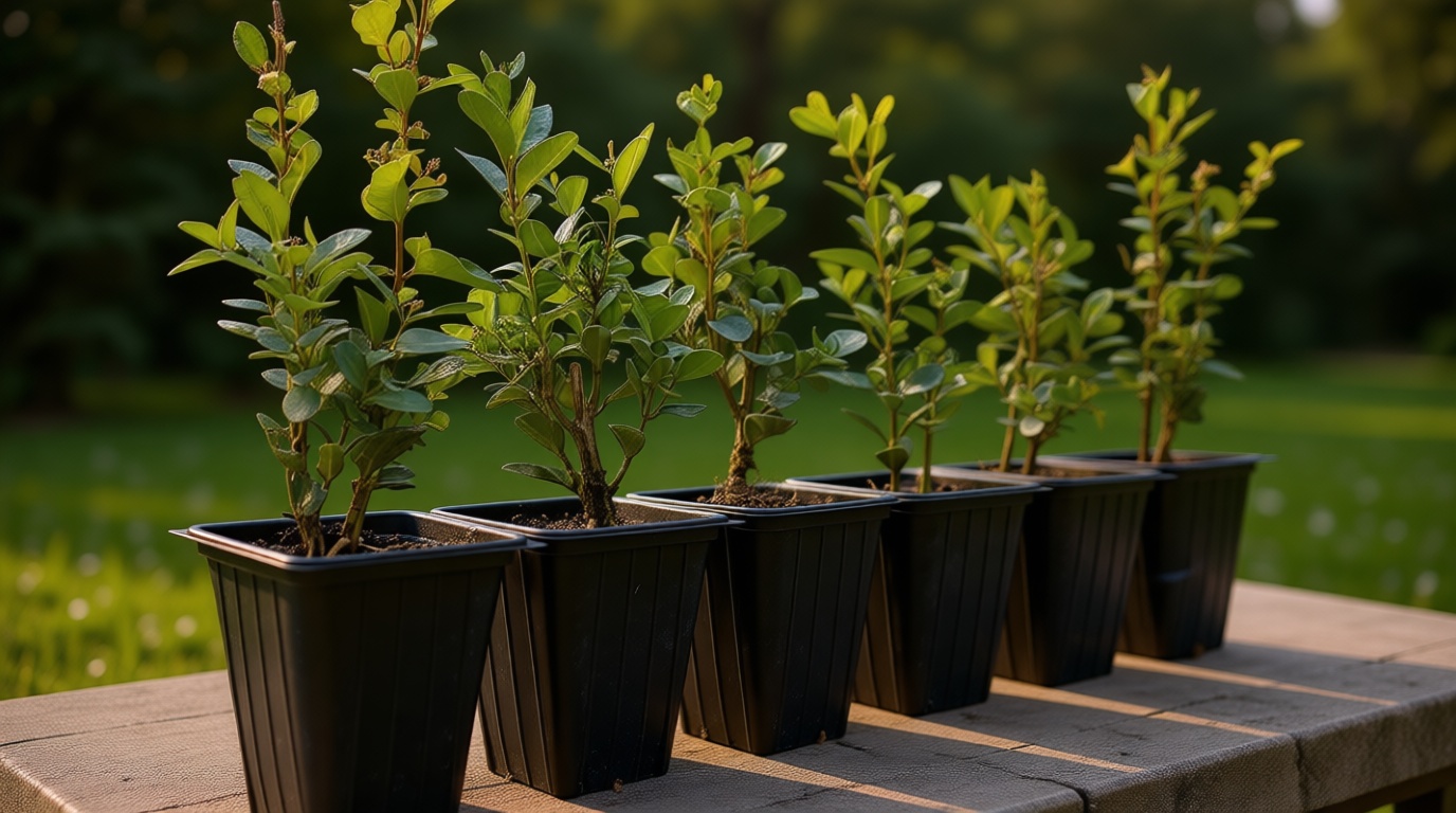 6 Highlander Boxwood – Fast-Growing Upright Evergreen Shrub for Privacy Hedges, Screens & Borders (Buxus sempervirens ‘Highlander’) in 3.5″ Cubes, Live Plants