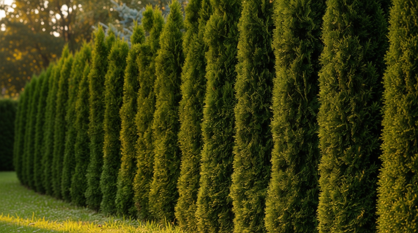 KVITER 50 Thuja Tree Seeds (Arborvitae/Thuja Occidentalis), American Arborvitae Tree Seeds - Fast-Growing Landscaping Plants Seeds- Organic Evergreen Privacy Trees for Outdoor Garden & Yards