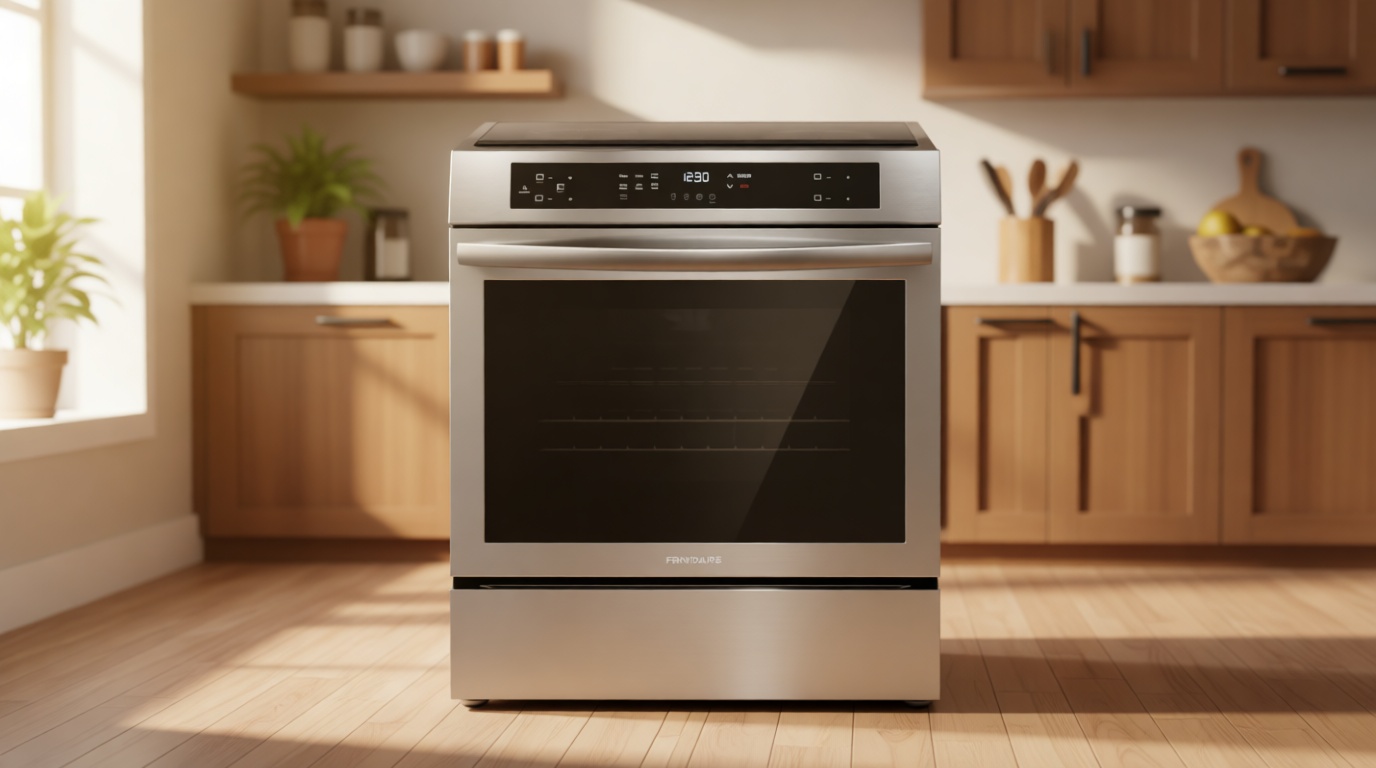 Frigidaire 30 in 5.3 cu.ft. 4-Burner Element Slide-in Front Control Self-Cleaning Induction Range w/Convection in Stainless Steel
