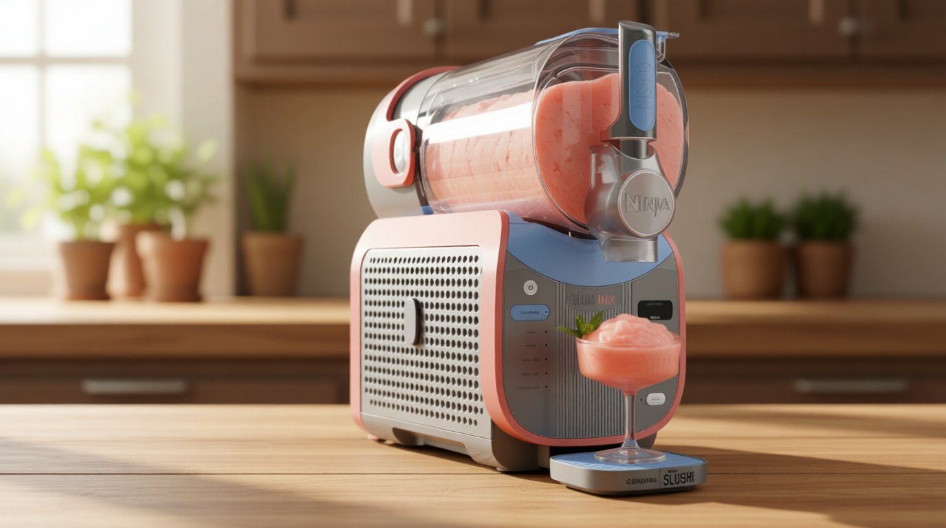 Ninja SLUSHi Max XXL Smart Frozen Drink Maker | Top Performance & Smart Technology, Party-Size 150oz Capacity, No Ice Needed, 6 Programs, Ideal Temp & Texture up to 12 hours | Peach FS605