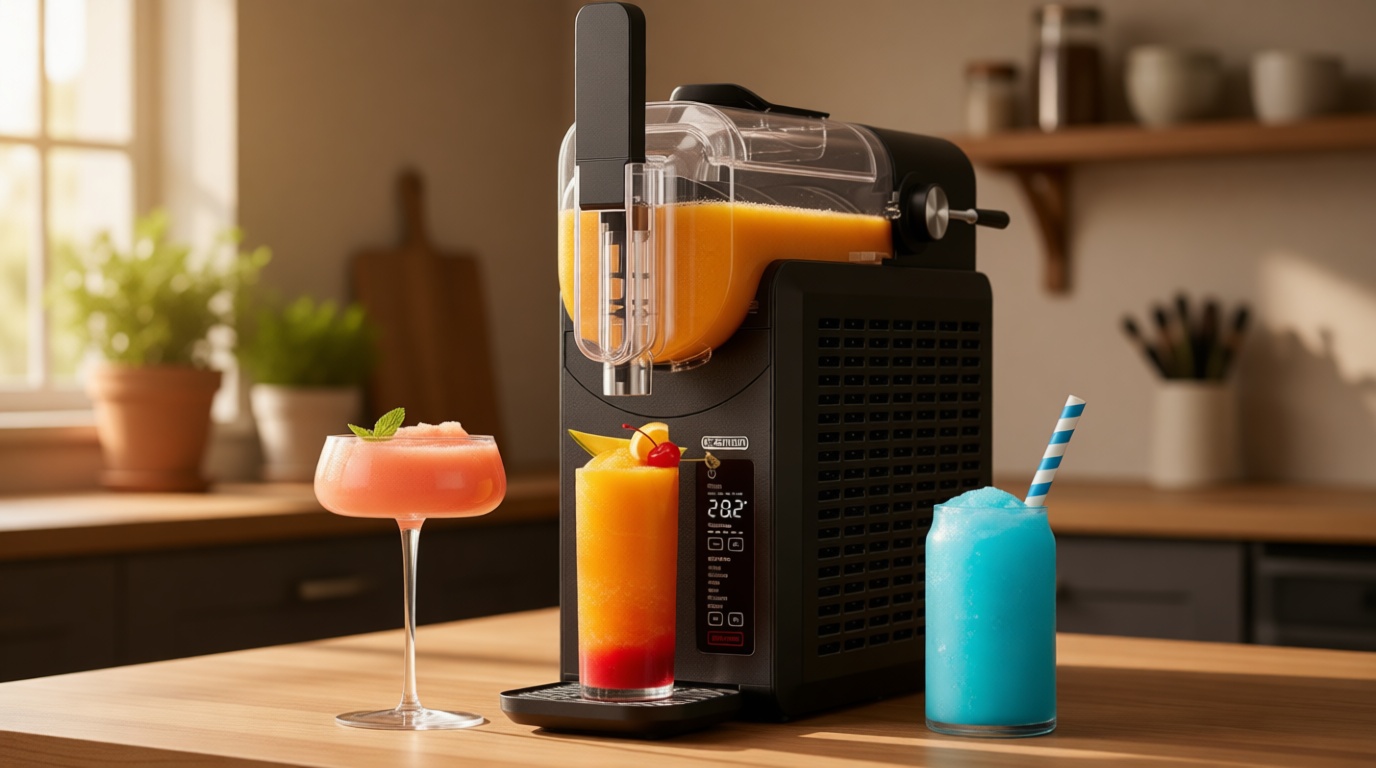 Iceman by Chefman Slush-Ease 68oz Slushie Machine, 48oz Liquid Capacity Frozen Drink Maker & Slushy Machine with 5 Presets and LED Display, Perfect for Frozen Margaritas, Frappes, Smoothies & Shakes