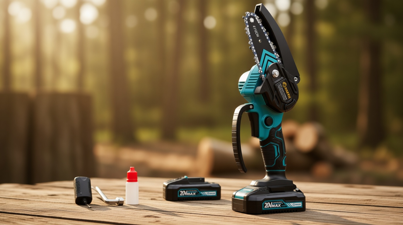 Saker Mini Chainsaw,Portable Electric Chainsaws Cordless,Handheld Chain Saw Pruning Shears Chain Saws for Tree Branches,Courtyard,Household and Garden,Father Day Gift for Men Dad Husband Women